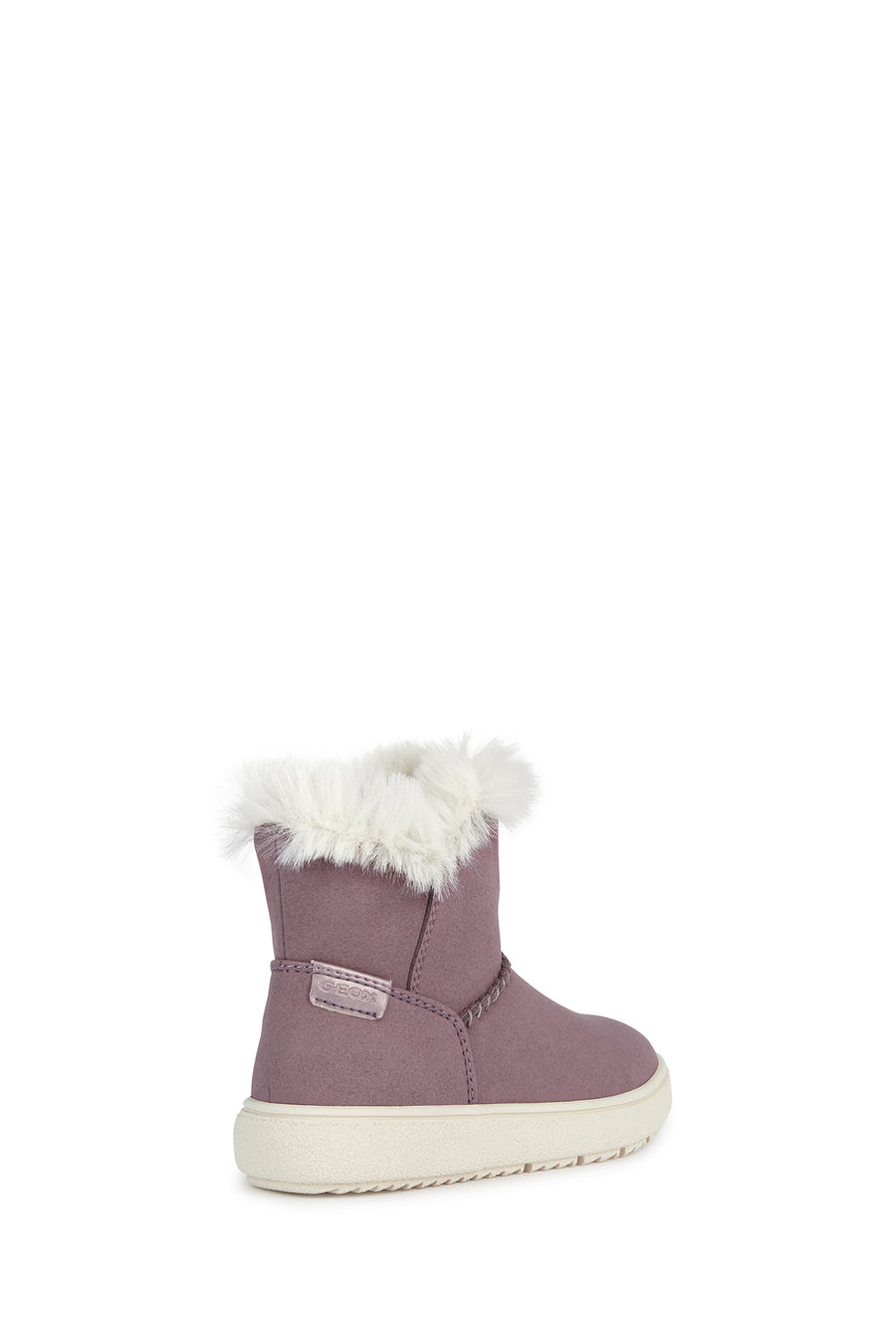 Geox Girl Purple Theleven Suede Leather Outdoor Boots