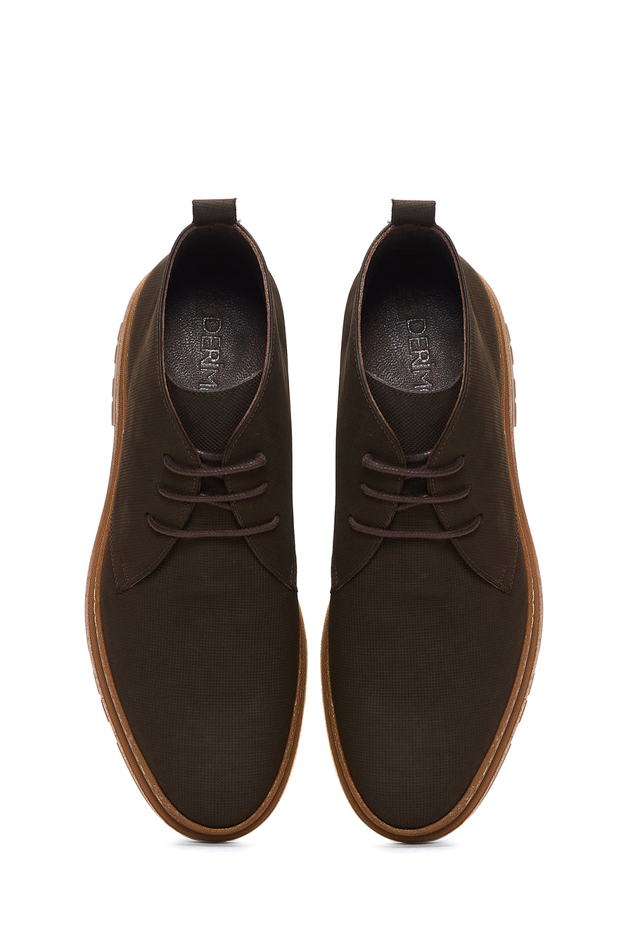 Men's Brown Nubuck Leather Boots