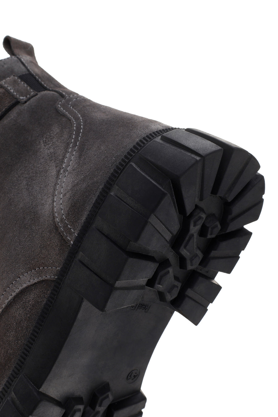 Men's Gray Zippered Casual Suede Leather Boots