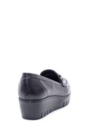 Women's Leather Tassel Detailed Wedge Heel Shoes | Derimod
