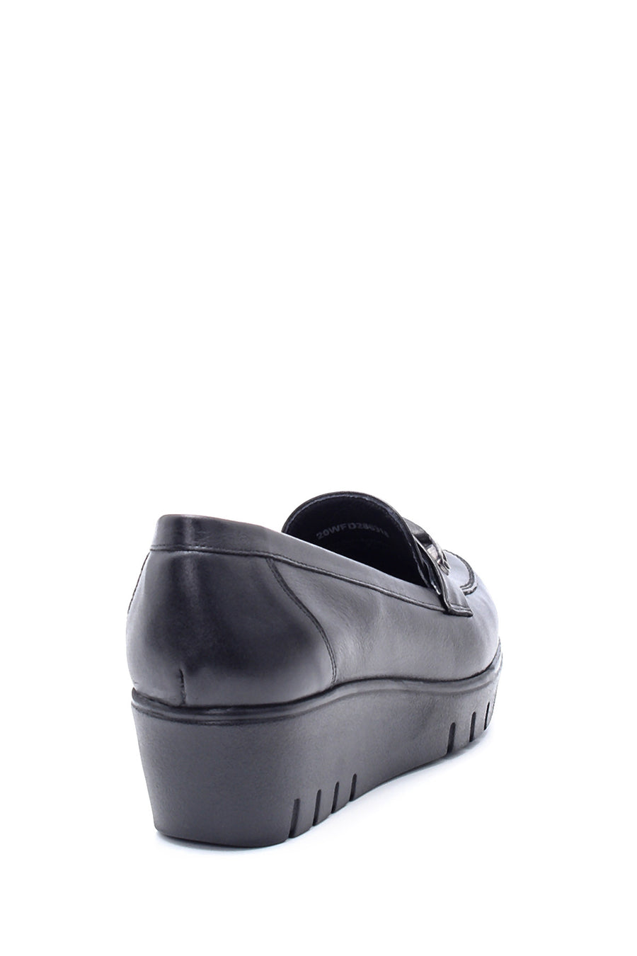 Women's Leather Tassel Detailed Wedge Heel Shoes