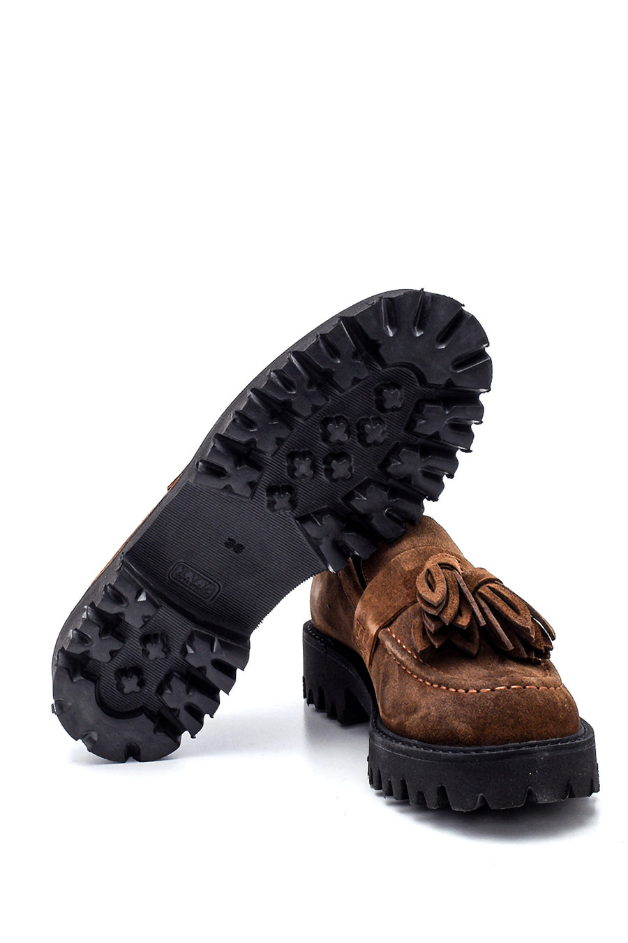 Kadın Deri Süet Loafer