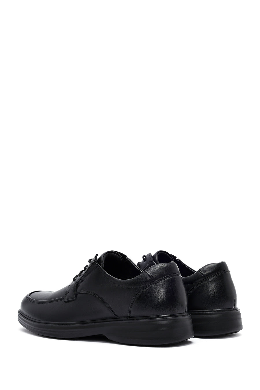 Men's Black Lace Up Leather Casual Shoes