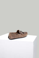 Baskılı Vizon Erkek Deri Loafer | Derimod