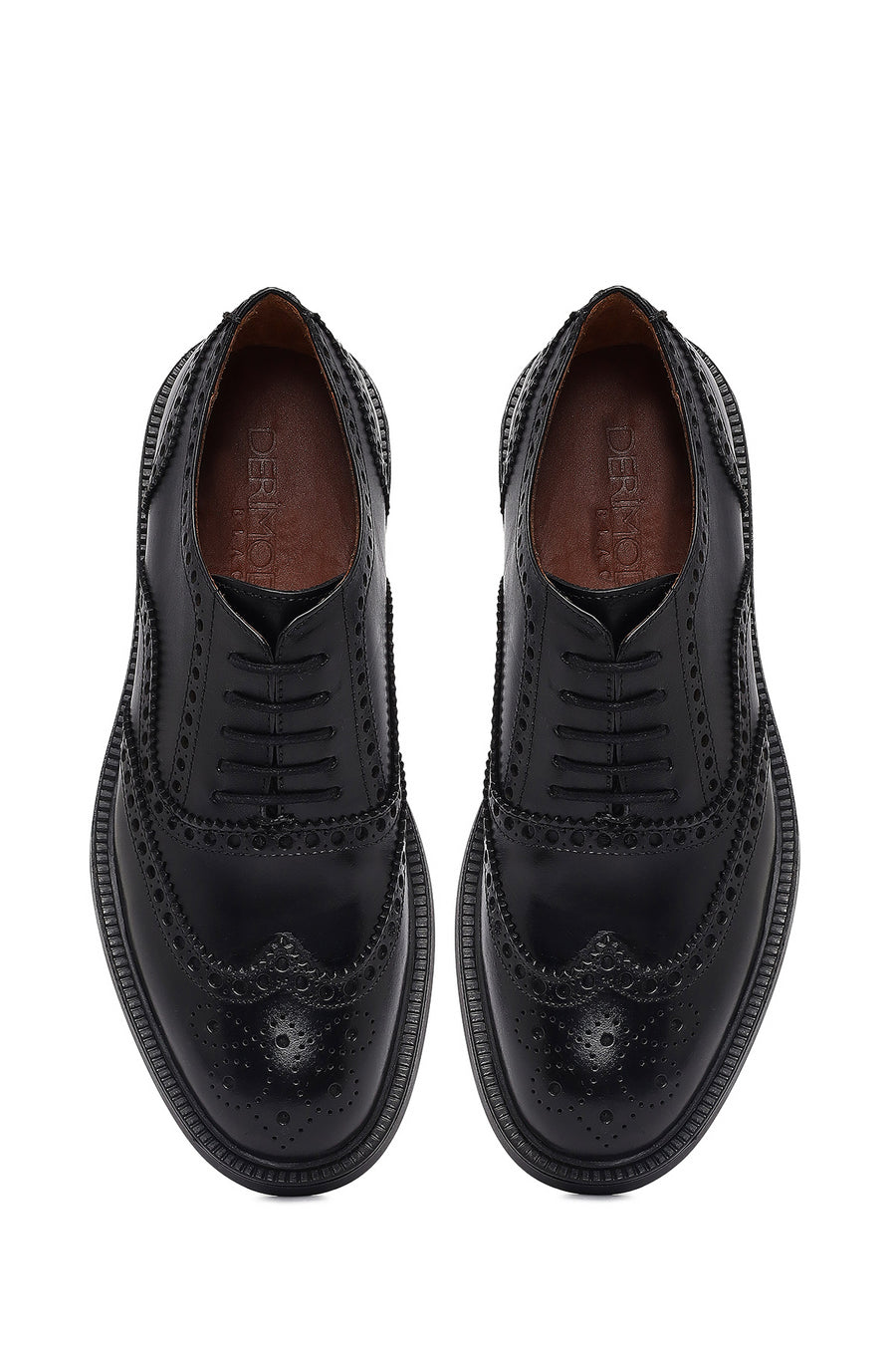 Men's Black Lace-up Leather Casual Shoes
