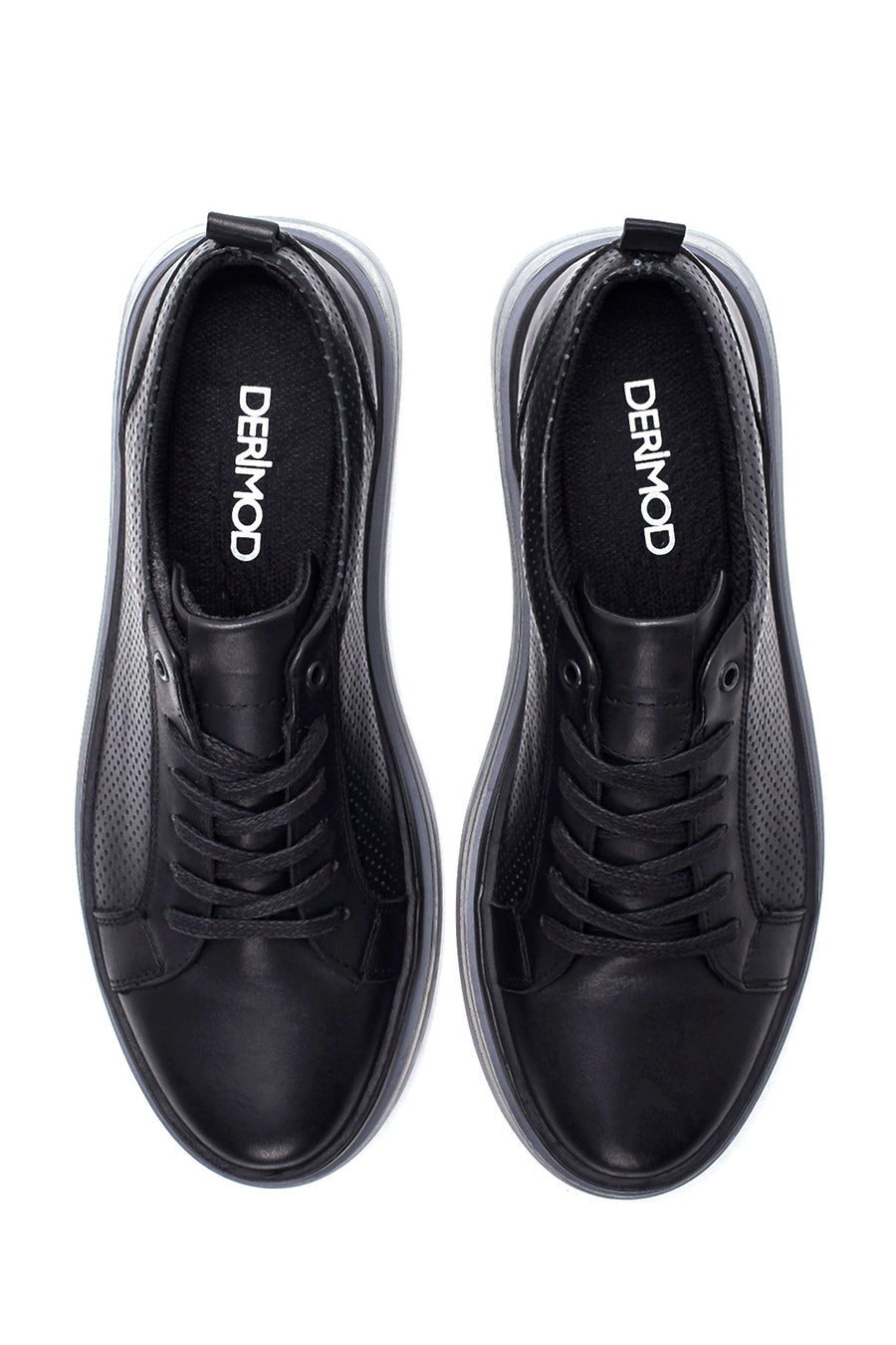 Erkek Deri Delikli Sneaker