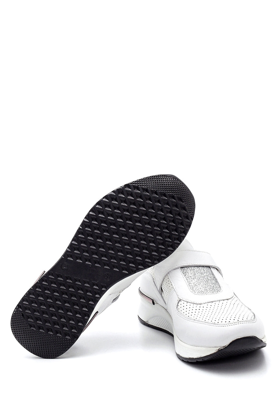 Women's White Leather Comfort Shoes