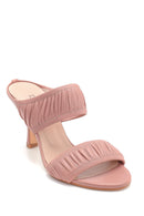 Women's Leather Heeled Slippers | Derimod