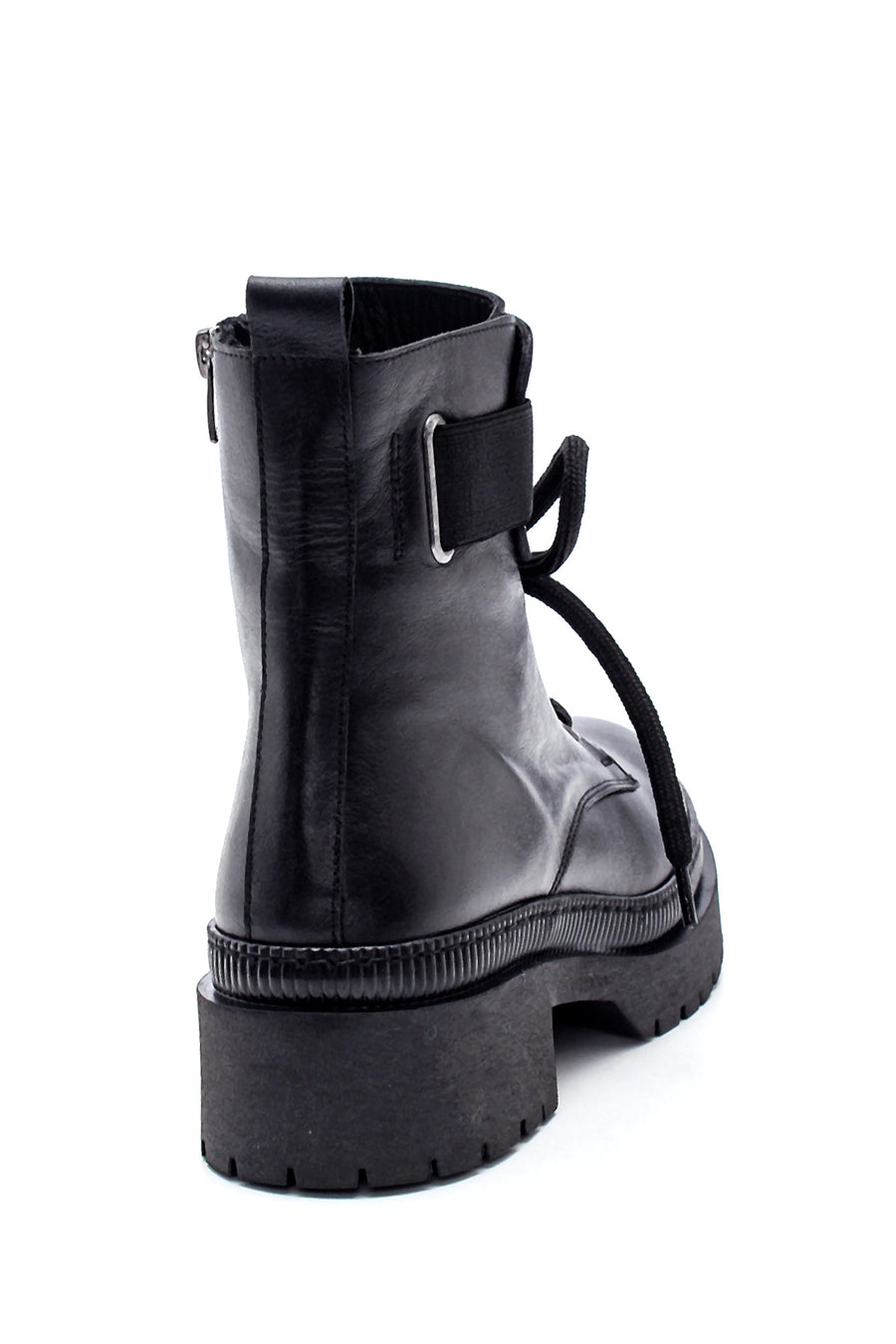 Women's Zippered Leather Boots
