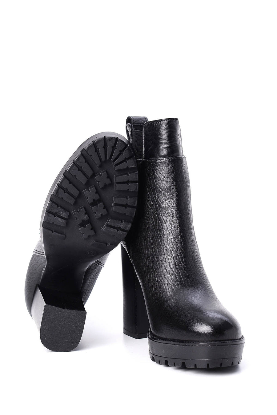 Women's Heeled Leather Boots