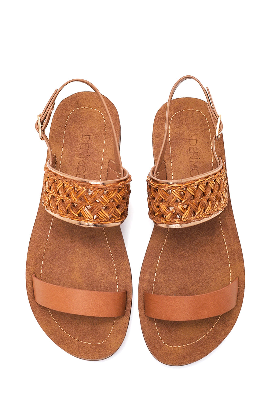 Women's Tan Flat Sandals