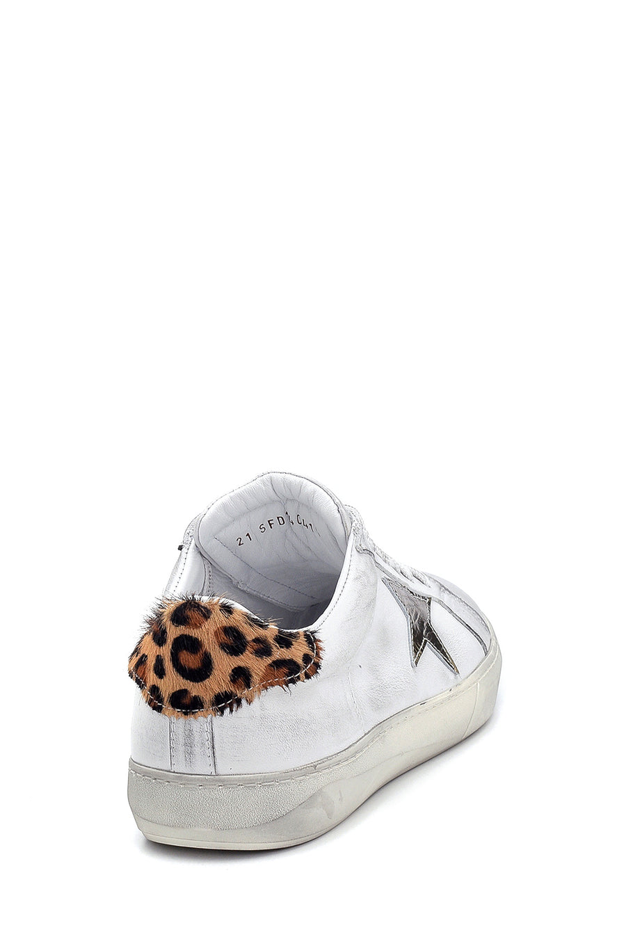 Women's Leather Star Detailed Sneaker
