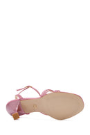 Women's Pink Ankle Strap Heeled Sandals | Derimod