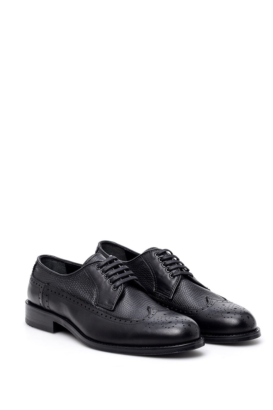 Men's Crocodile Detailed Classic Shoes