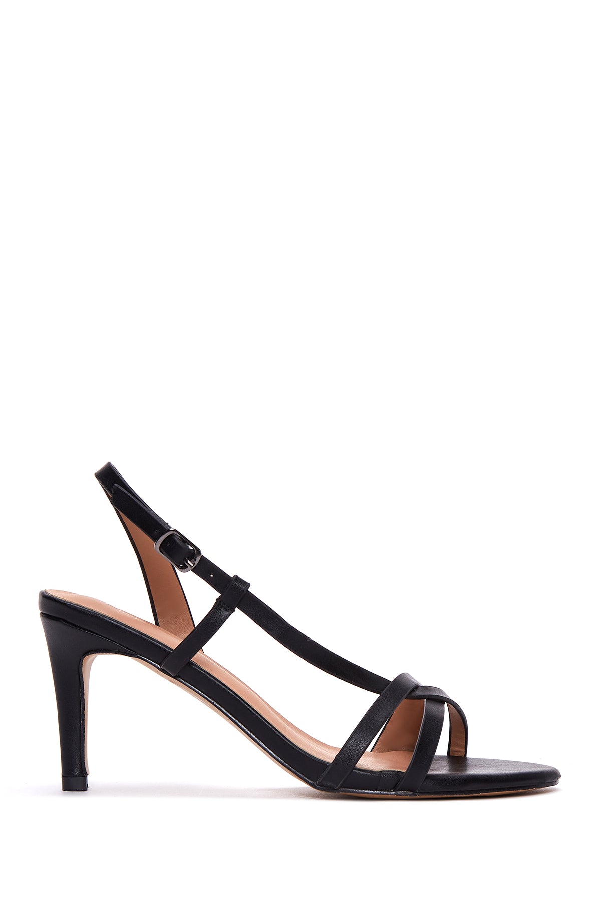 Women's Black Heeled Sandals 23SFE465018 | Derimod