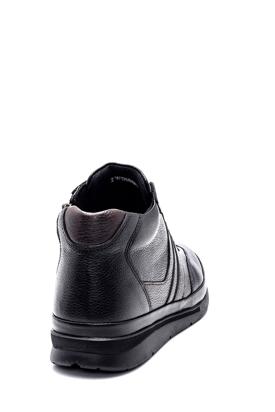 Men's Leather Zippered Boots