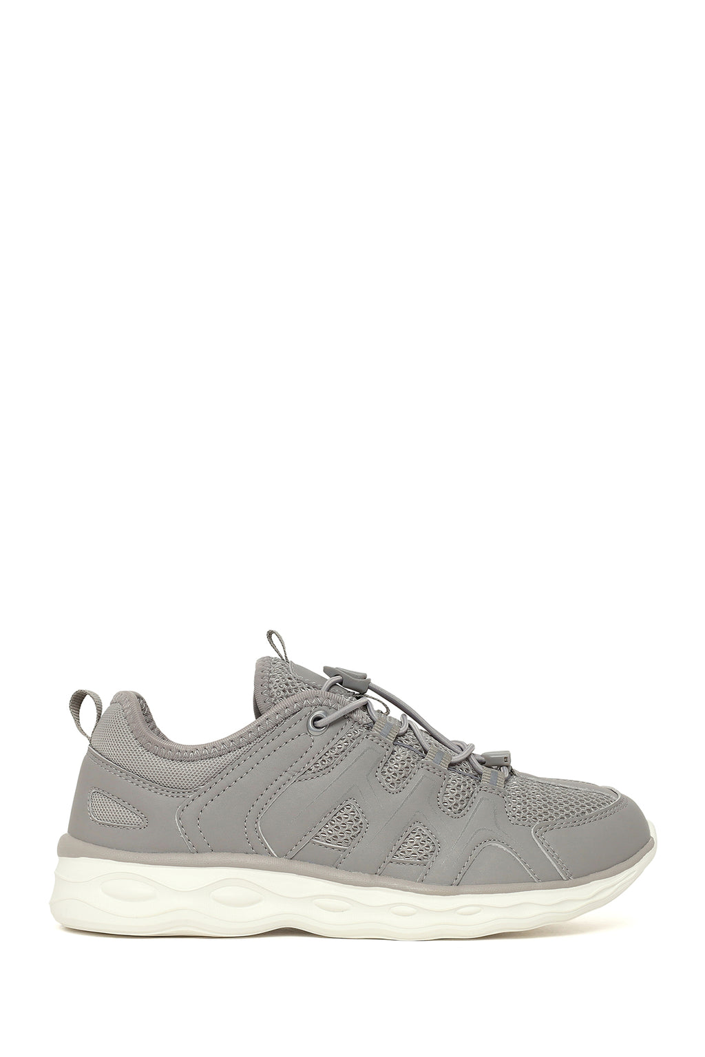 Kadın Gri Kalın Tabanlı Sneaker