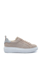 Women's Leather Suede Sneaker | Derimod