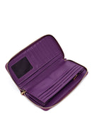 Women's Purple Strap Detailed Wallet | Derimod