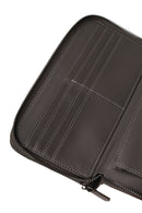 Male Khaki Leather Wallet | Derimod