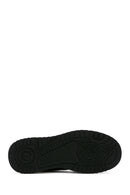 Men's Black Leather High Top Sneaker | Derimod