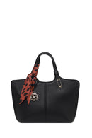 Woman Black Long-Strap Accessorized Shoulder Bag | Derimod
