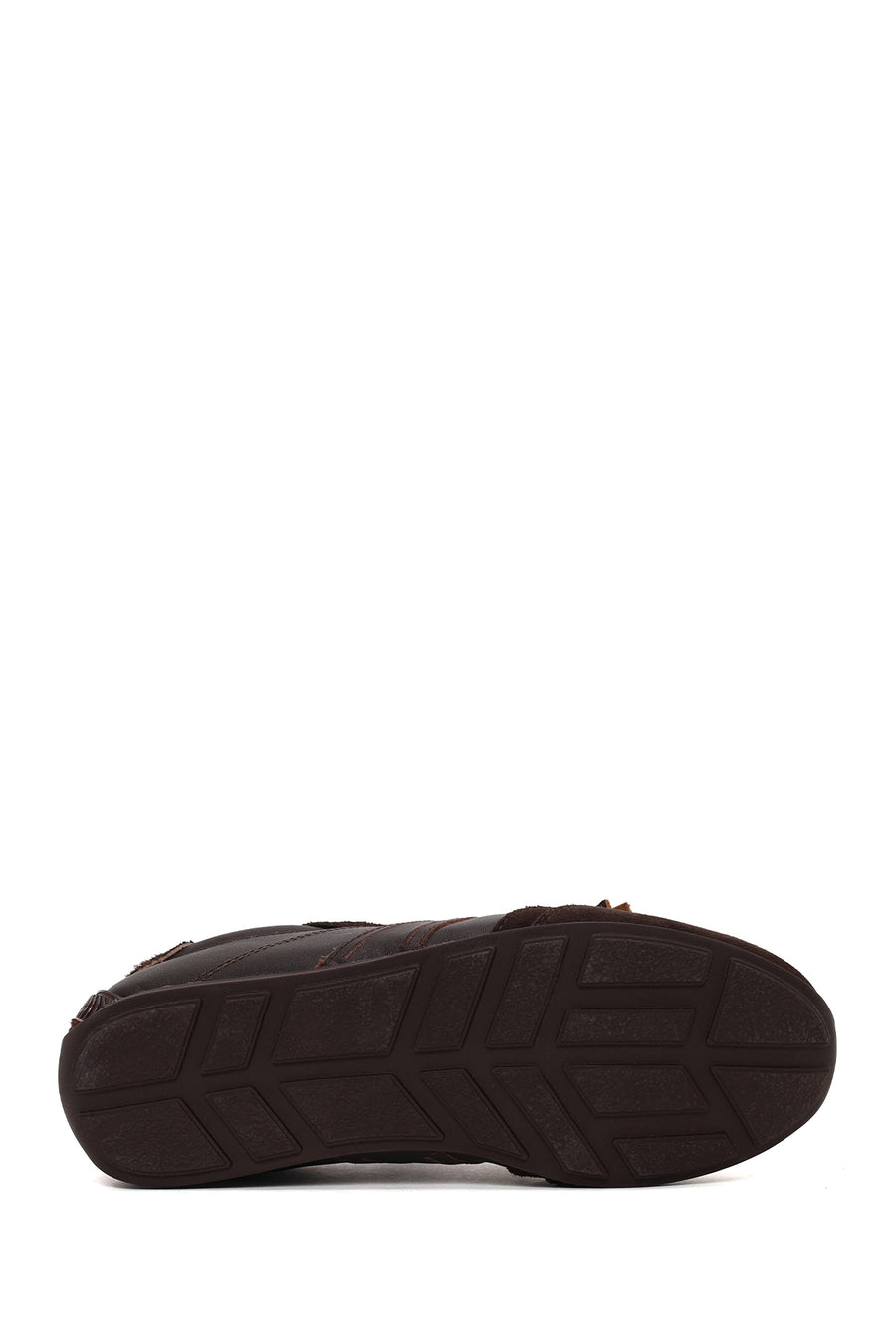 Woman Brown Lace-Up Leopard Leather Sneaker with Charm