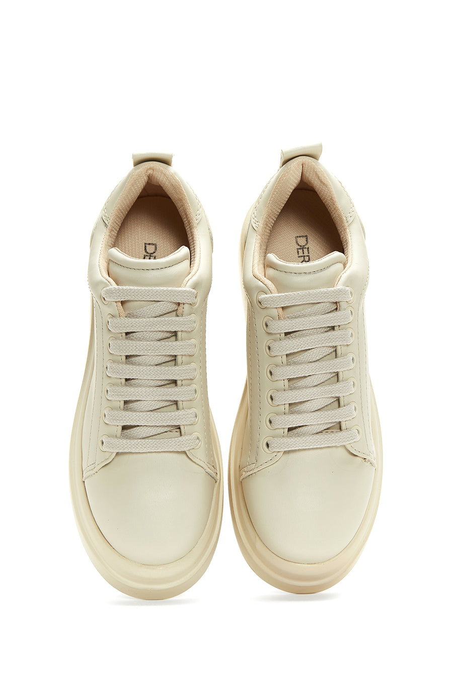 Women's Beige Thick Soled Sneaker