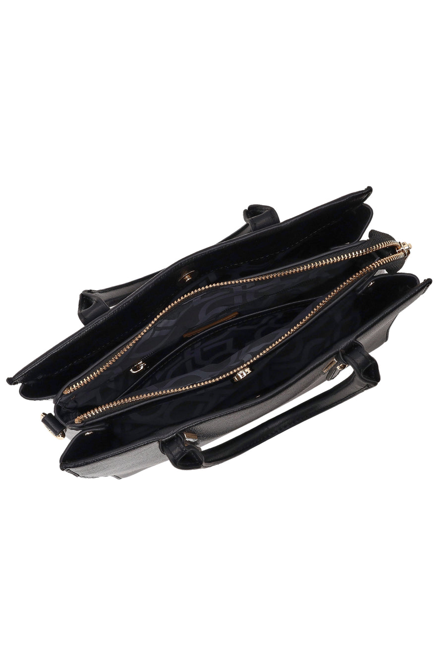 Woman Black Classic Shoulder Bag with Long Strap