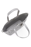 Women's Gray Woven Classic Shoulder Bag | Derimod