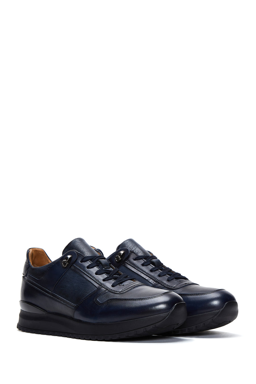 Men's Navy Blue Leather Sneaker