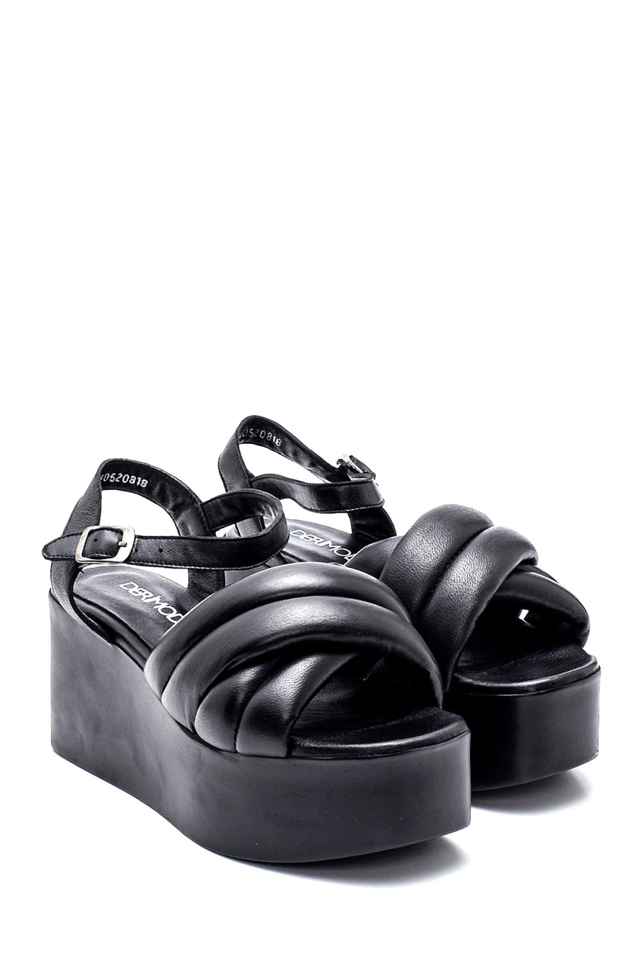 Women's Wedge Heeled Leather Sandals
