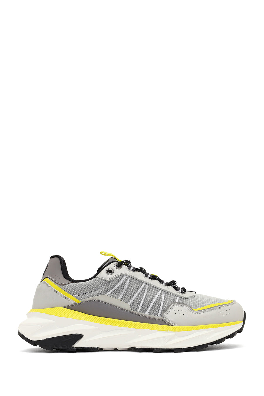 Derimod Studio Erkek Gri Bağcıklı Kalın Tabanlı Sneaker 25WFD780114 | Derimod