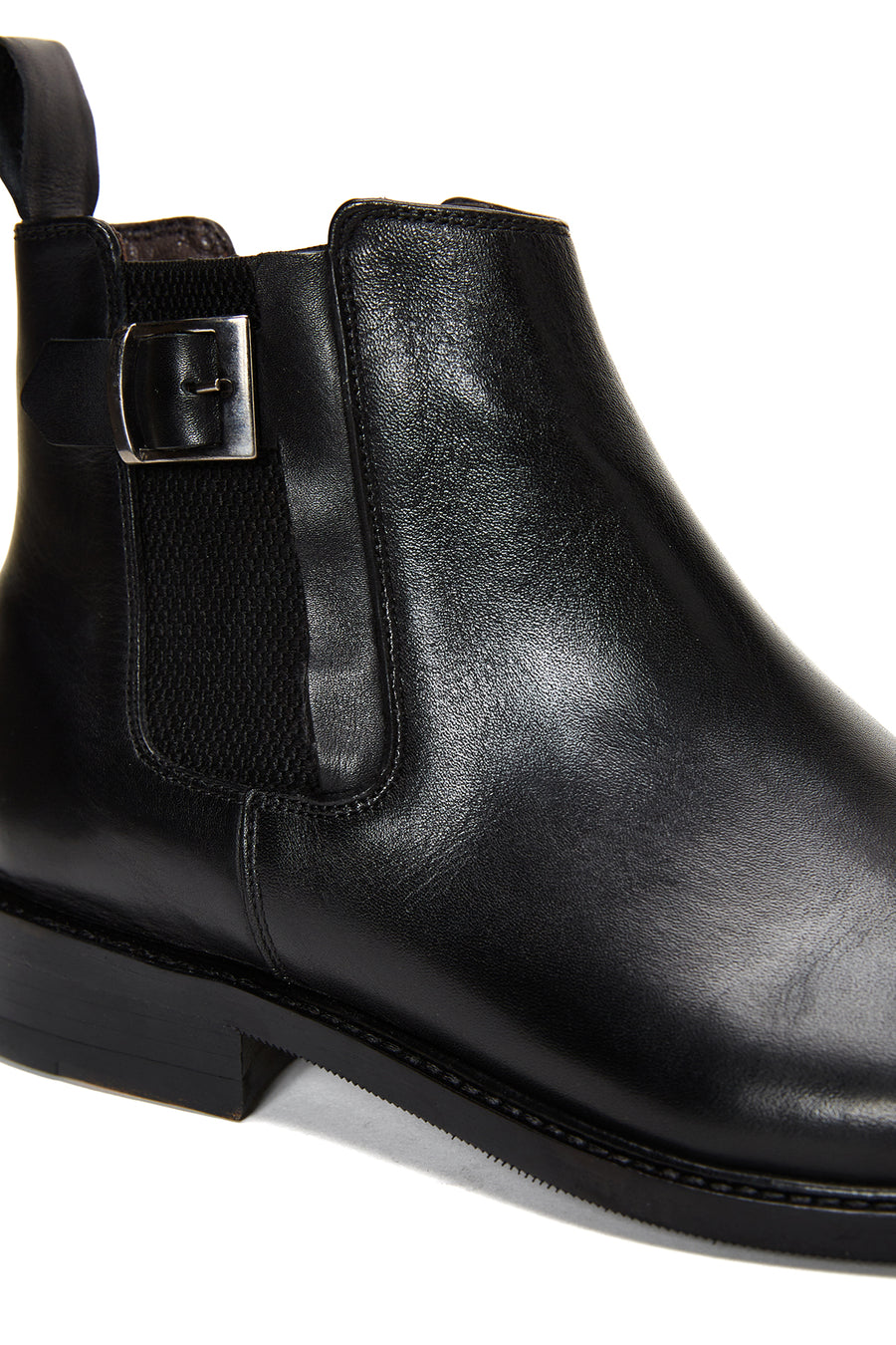 Men's Black Leather Chelsea Boots