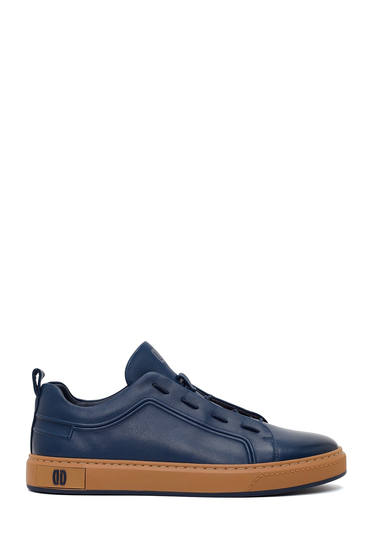 Erkek Lacivert Bağcıklı Deri Sneaker WM680002DV | Derimod