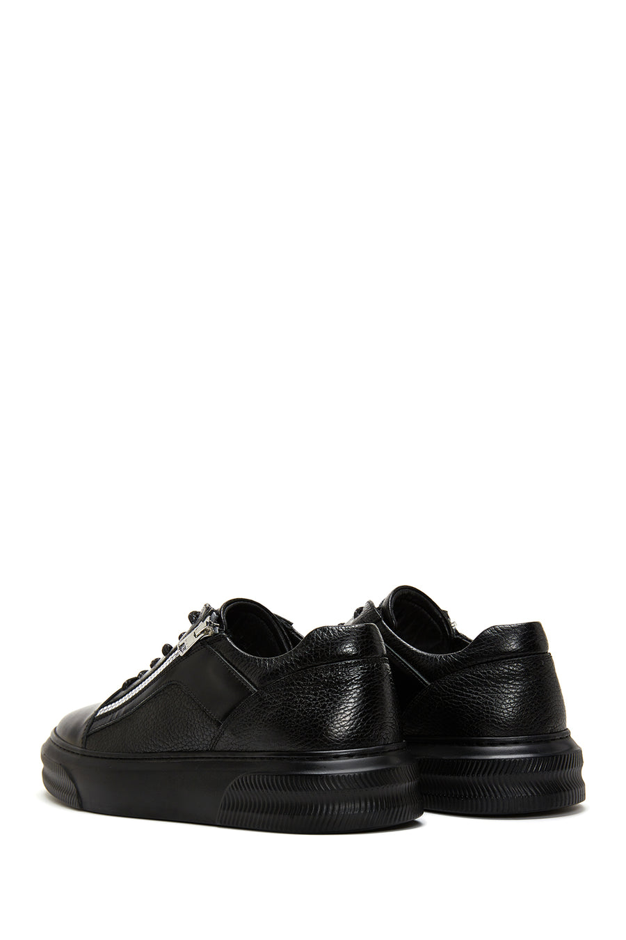 Erkek Deri Fermuarlı Sneaker