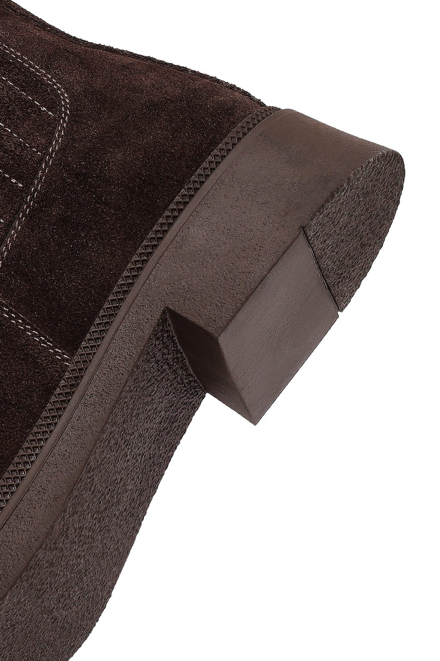 Woman Brown Suede Chelsea Boots