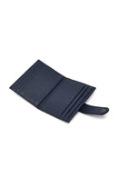 Men's Navy Blue Leather Card Holder | Derimod