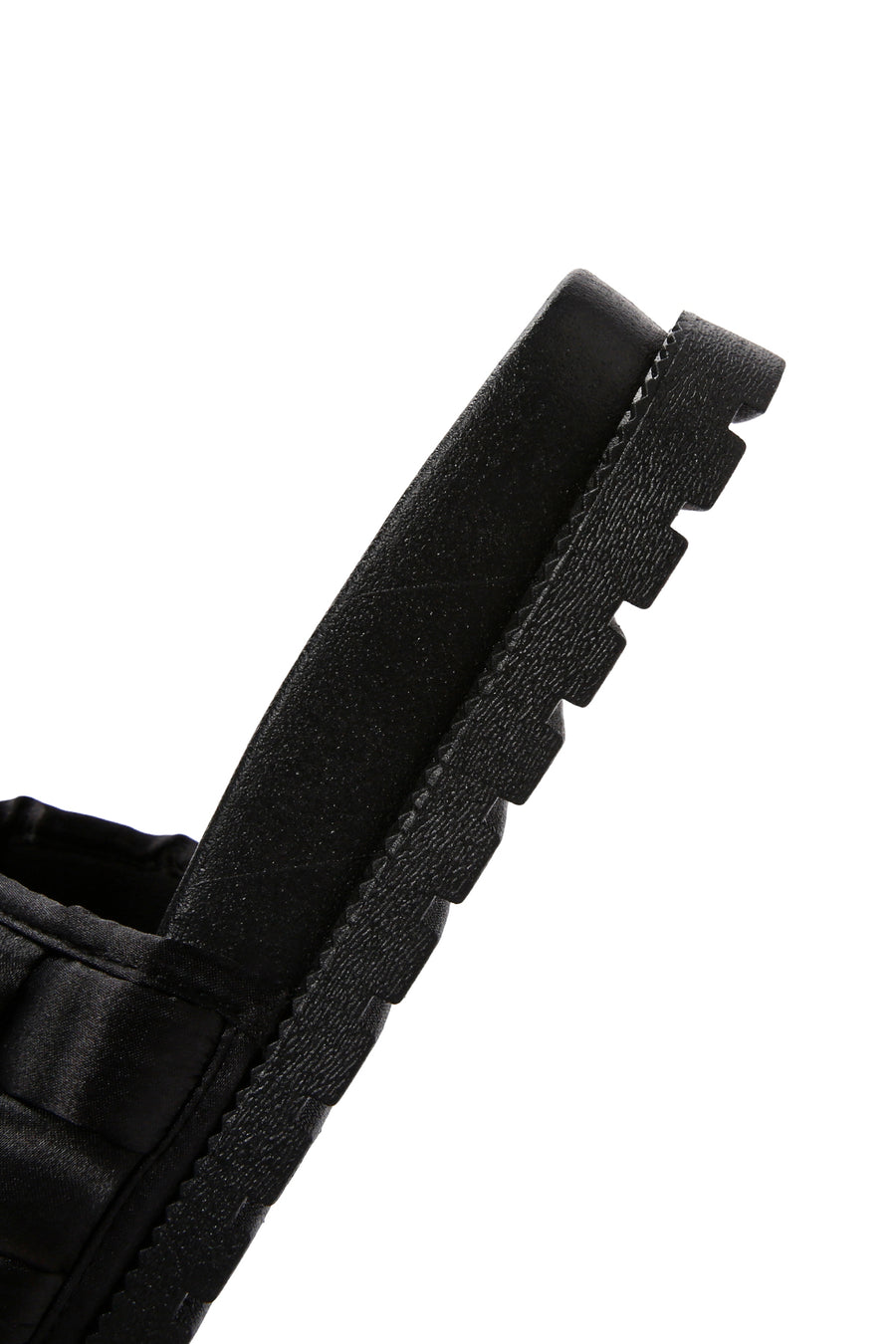 Women's Black Knitted Detailed Jelly Slippers