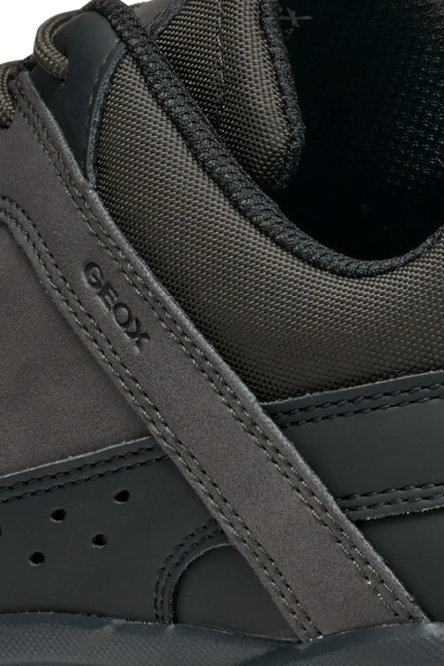 Geox Men Brown Nebula Lace-Up Fabric Sneaker