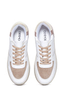 Women's White Leather Sneaker | Derimod