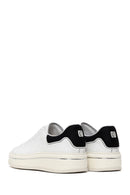 Erkek Beyaz Bağcıklı Kalın Tabanlı Deri Sneaker | Derimod