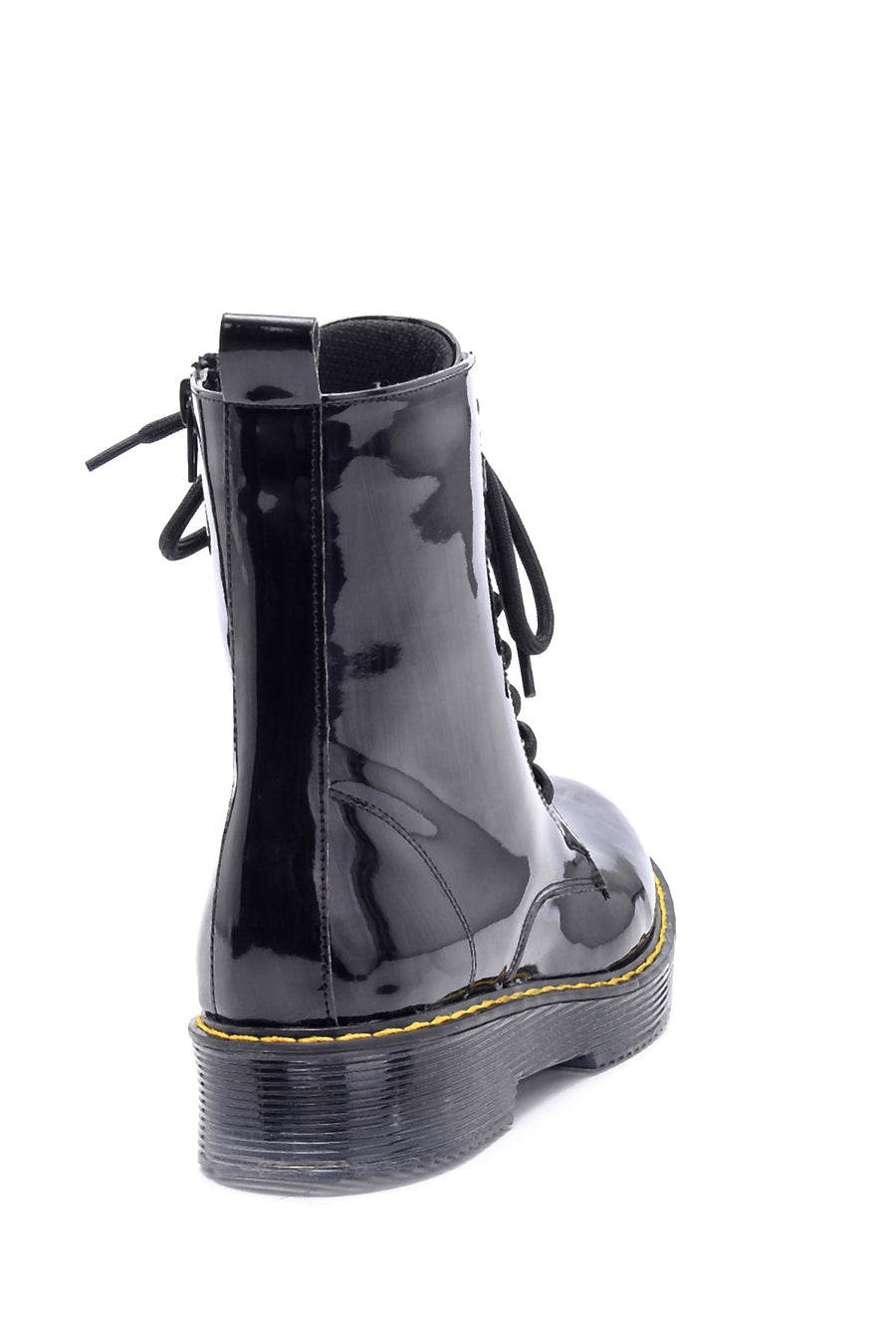 Women's Transparent Sole Patent Leather Boots
