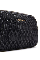 Women's Black Quilted Crossbody Bag | Derimod