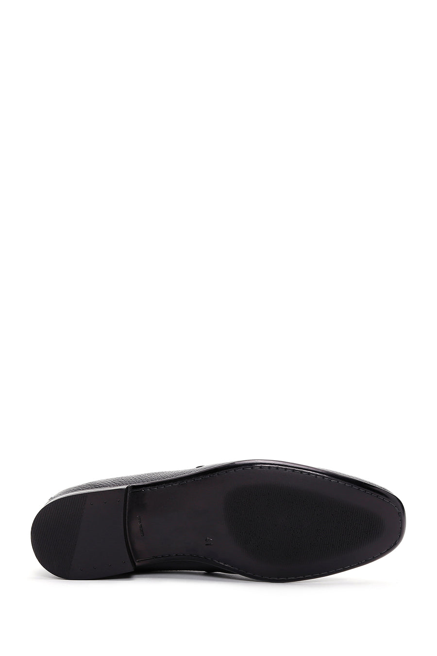 Men's Black Leather Tasseled Classic Loafer