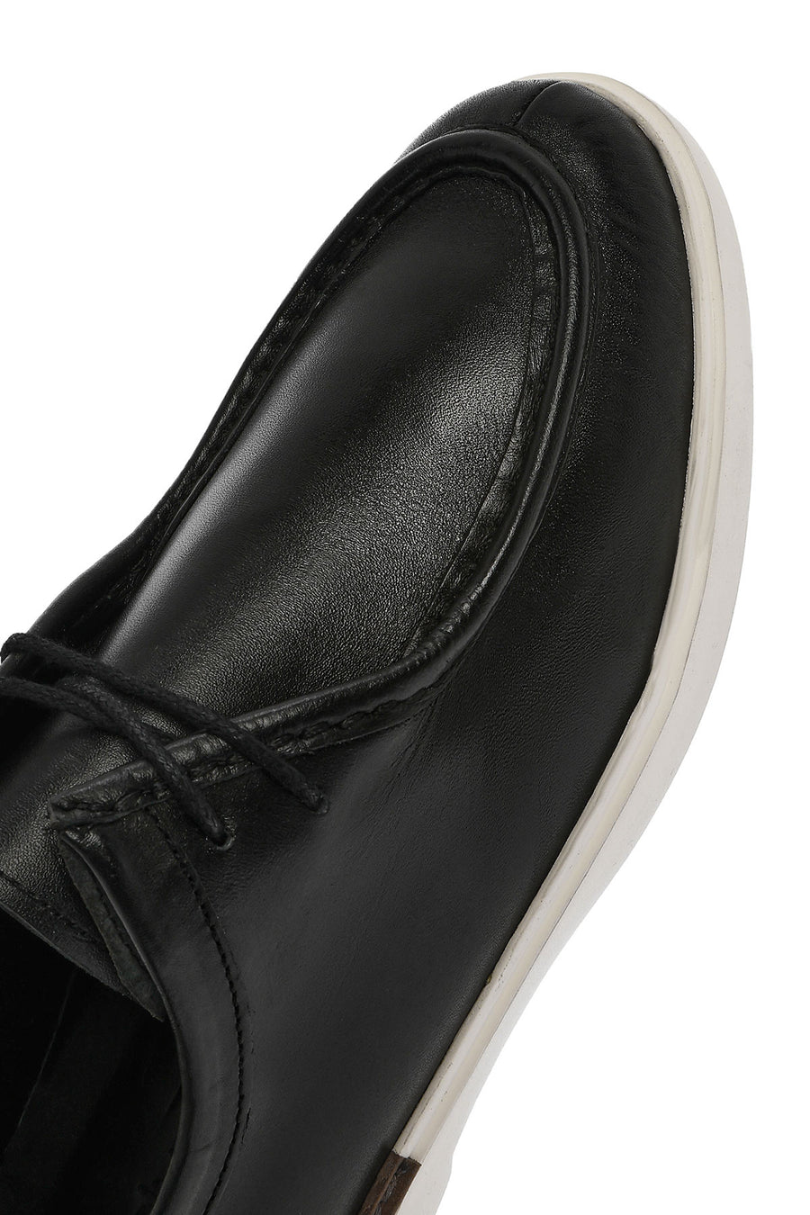 Men's Black Lace-up Leather Casual Shoes