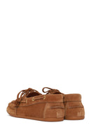 Women's Tan Tassel Suede Leather Loafer | Derimod