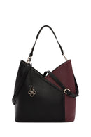 Woman Black Shoulder Bag with Short and Long Straps | Derimod
