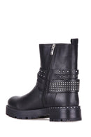 Buckle Women's Leather Boots | Derimod