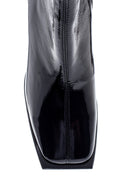 Women's Leather Heeled Patent Leather Boots | Derimod